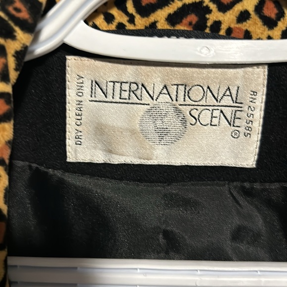 Vintage Animal Print Cropped Wool Blazer leopard 🐆TRENDING - Picture 2 of 13